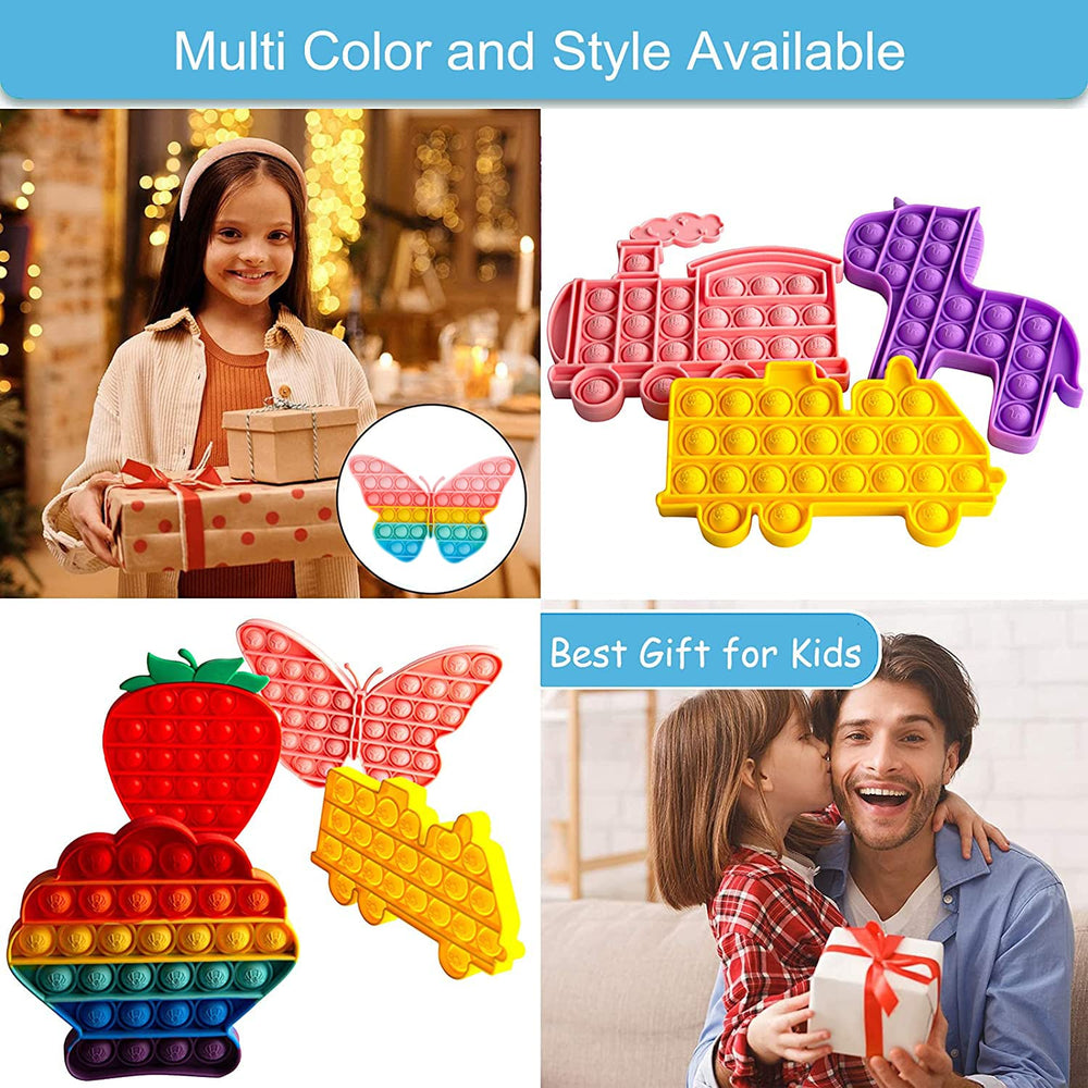 AIZIXIN Pop Bubble Toy gift pack; colorful novelty for kids and adults