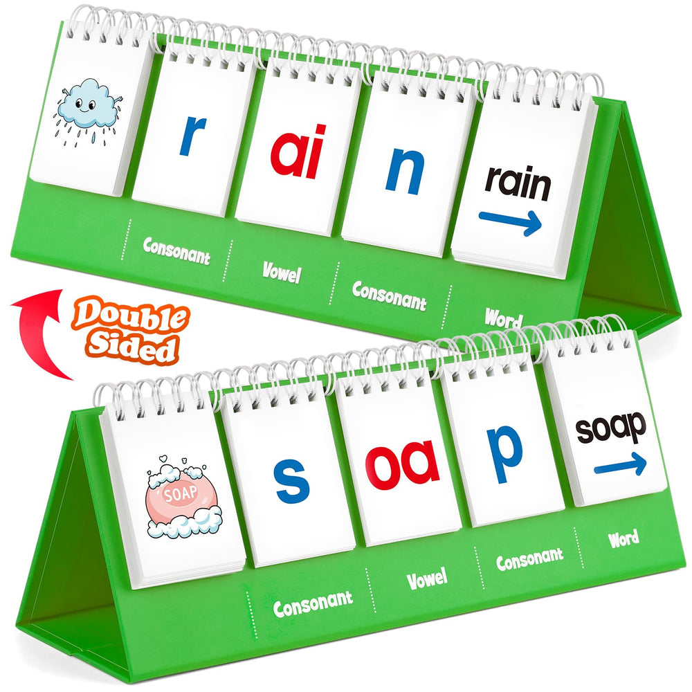 Aizweb CVVC flashcards for early reading and phonics practice.