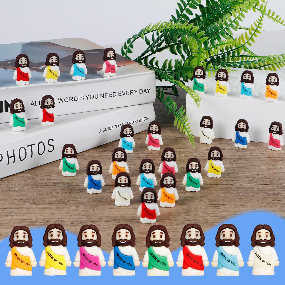 ajabavbd tiny jesus figurine made from eco-friendly materials, safe for kids and decor.