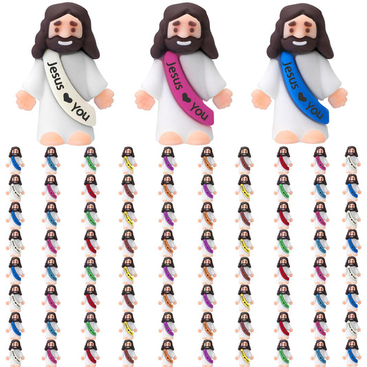 ajabavbd little-jesus-figurines bulk-pack on display shelf, ideal Easter decor and gifts.