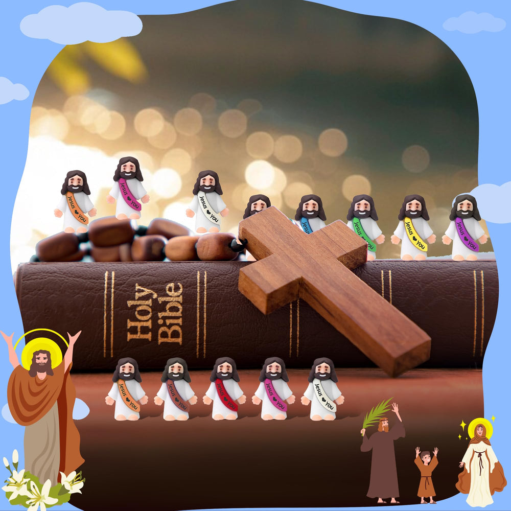 ajabavbd little-jesus-figurines set, ideal for church events and egg hunts.