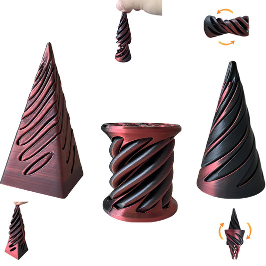 ajitxalr Impossible Cone Spiral Toy offers tactile focus and calm.
