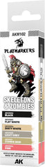 AK Interactive Playmarkers Skeletons and Zombies set colors for miniature painting highlights and shading.