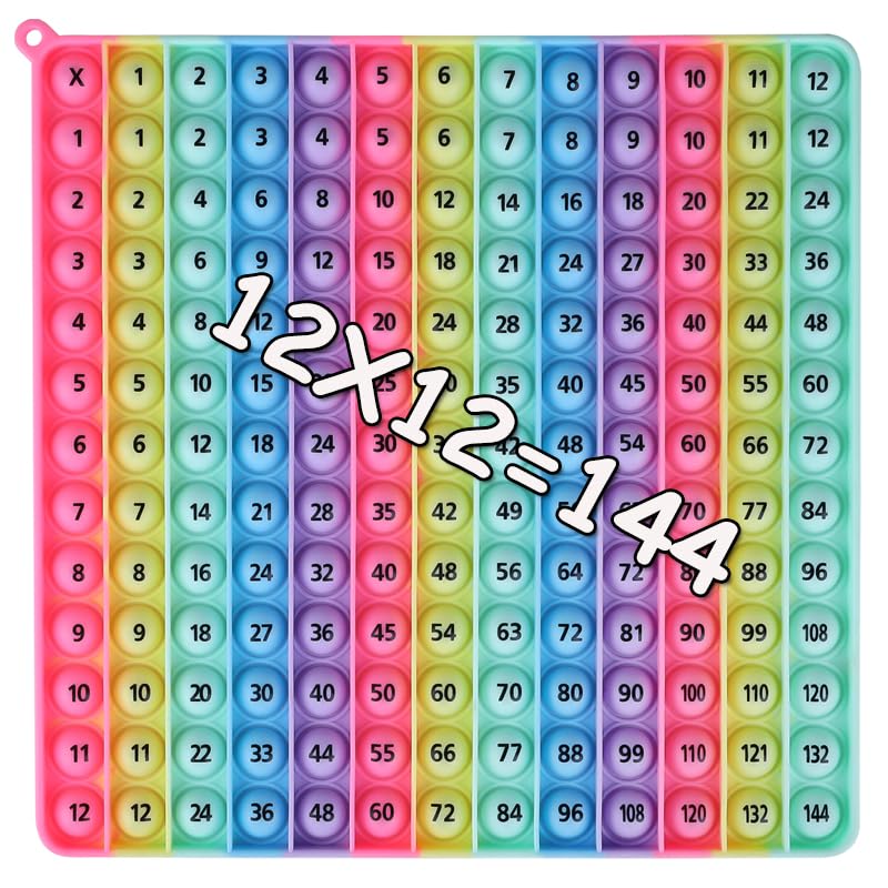 AK-SHIP 12x12 multiplication bubble toy boosts hands on math practice