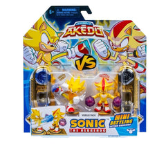 Close-up of exclusive Akedo battle controllers from the Sonic Versus Pack for battles