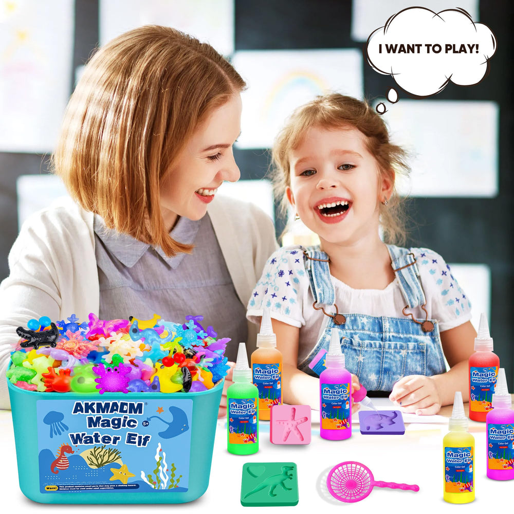 AKMADM Gloves and colander for tidy, mess-free crafting sessions.
