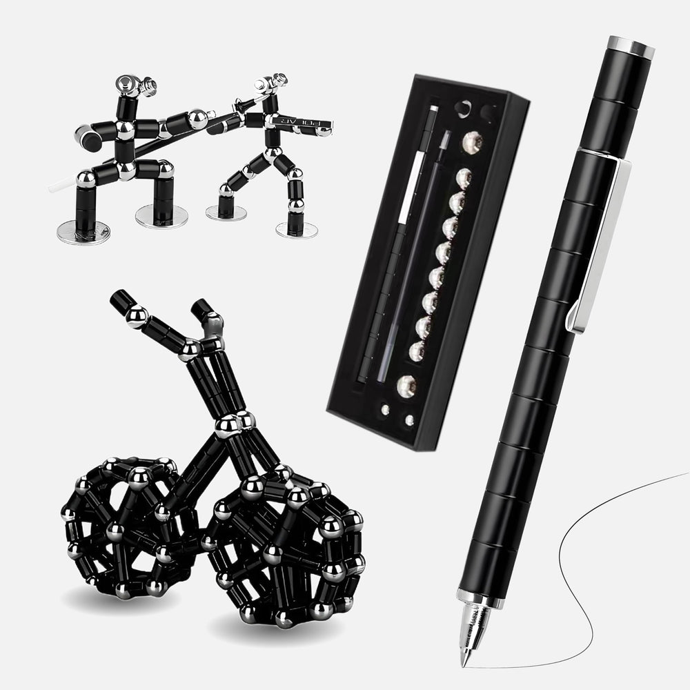 AKUTAIN Fidget Pen with colorful modular components for creative play and focus