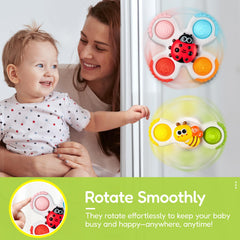 ALASOU 1-3 year old spinner toy supports early exploration.