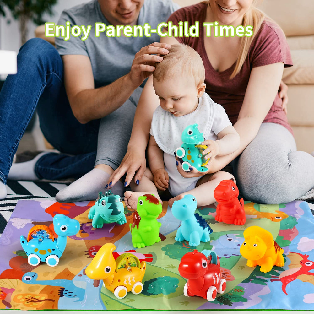 ALASOU colorful dinosaur cars bundle makes a great toddler gift.