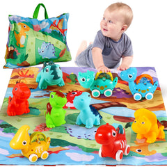 ALASOU dinosaur cars set for imaginative toddler play.