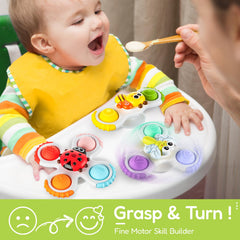 ALASOU hand-eye coordination spinner helps toddlers refine motor skills.