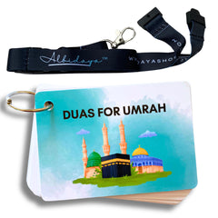 Albidaya Umrah Dua Card with Lanyard for on-the-go supplications during Umrah