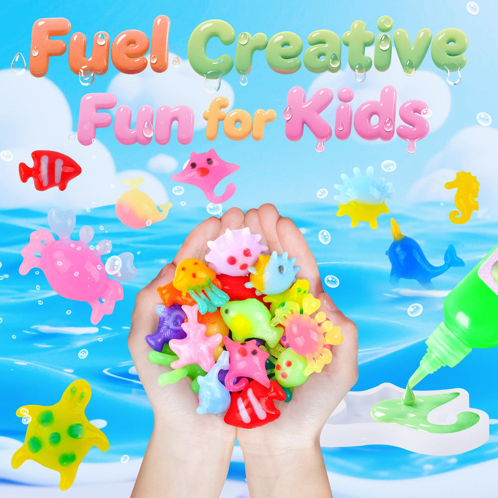 Albxiu sea creature molds collection enables tiny underwater scene ideas.