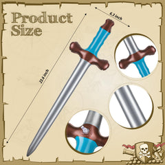 ALDMIO 24x6 inch inflated swords for easy carry and storage.