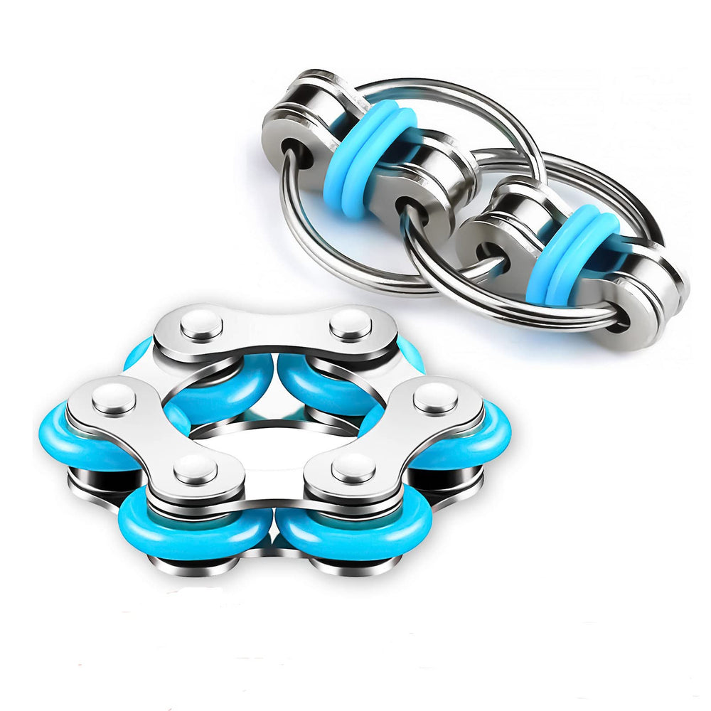 ALDMIO Six Roller Chain close-up showing durable silicone rings for quiet stress relief