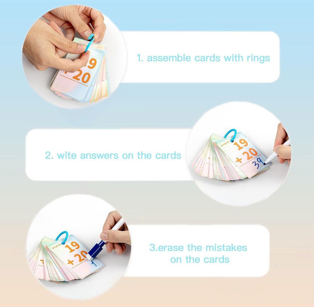 Alened flash cards ideal for homeschool and classroom use.