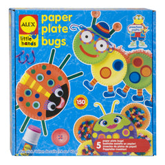 Alex Little Hands Paper Plate Bugs assembling bugs to boost fine motor skills