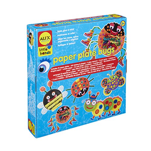Alex Little Hands Paper Plate Bugs stickers and shapes for imaginative crafts