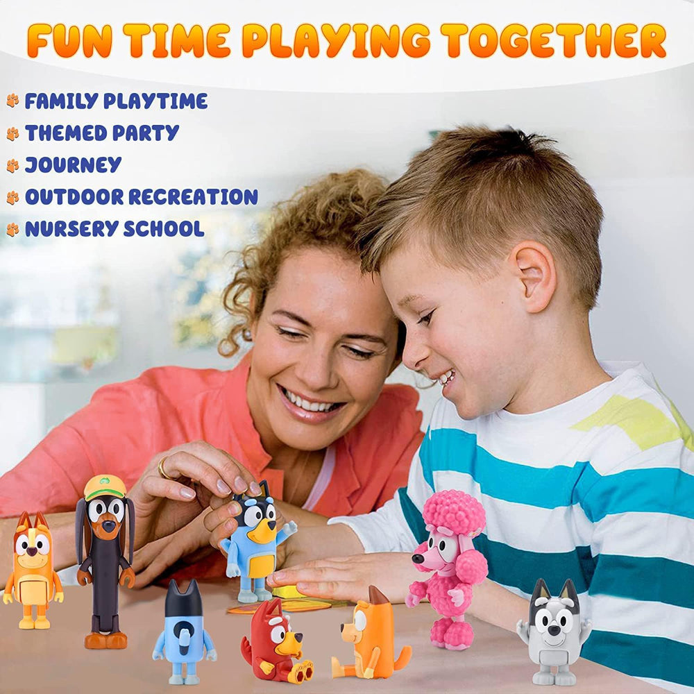 Wolfs friends figures ready for creative adventures in home playrooms.