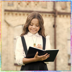 Aliceset adjustable chain dog tag necklace ensures comfortable kid wear.