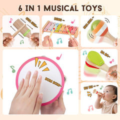 Aliex girls Montessori set in neutral tones nursery decor and learning