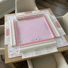 Alifelovin Mahjong Mat top surface provides smooth tile gliding with anti-slip stability.
