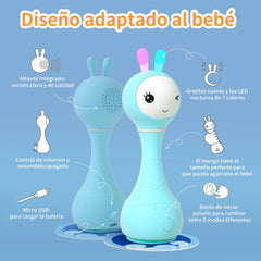 Alilo five-mode interactive toy offers soothing and stimulating activities.
