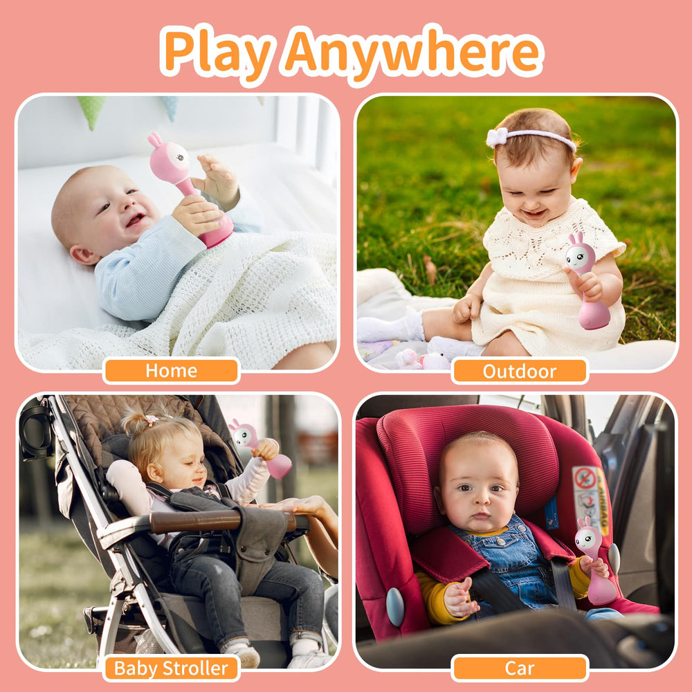 alilo Smarty Bunny rattle packaged as a ready-to-gift toy