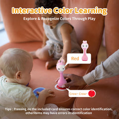 alilo Smarty Bunny rattle made with safe silicone ears and durable materials