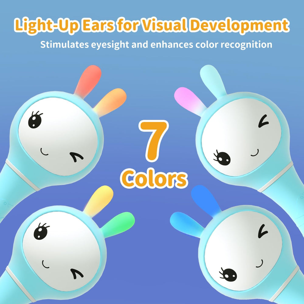 Alilo Yoyo Bunny charges via micro USB for convenient play sessions.