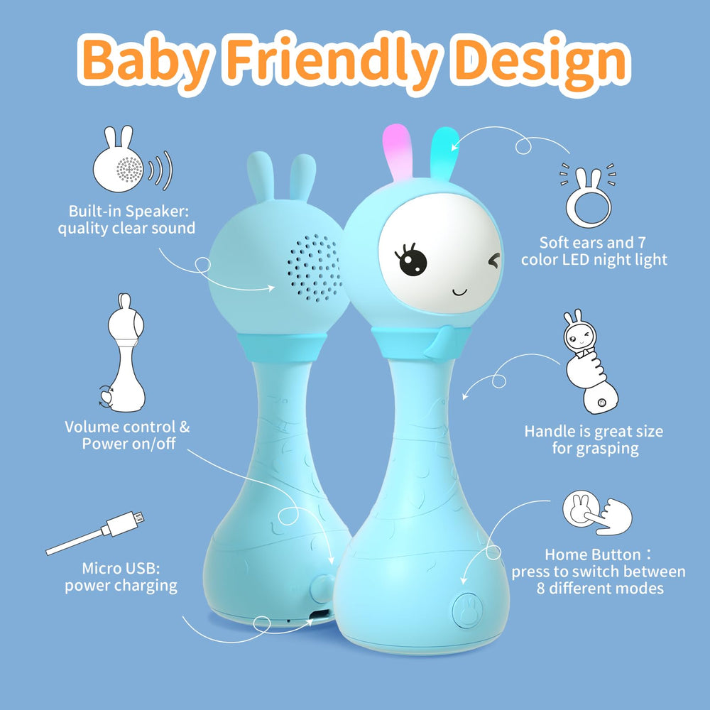 Alilo Yoyo Bunny volume control keeps listening comfortable.