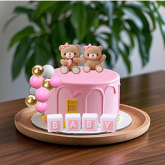 ALISSAR baby letter toppers add playful wording to cake with flair