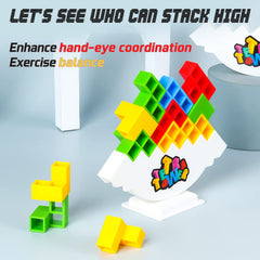 Close-up of ALKISTA stacking blocks in bright colors for focus