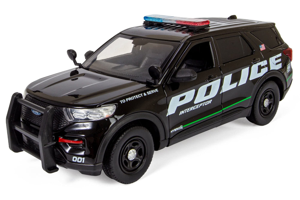 All Star Toys Explorer Police Interceptor diecast side view reveals precise silhouette for shelves
