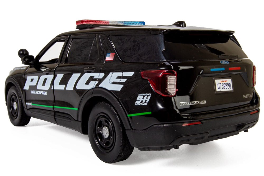 All Star Toys Explorer Police Interceptor diecast top view emphasizes scale accuracy