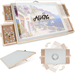 ALL4JIG 2000-piece puzzle table offers a large work area for intricate puzzles.