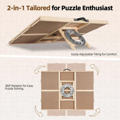 ALL4JIG four-drawer organization keeps puzzles sorted and pieces secure.