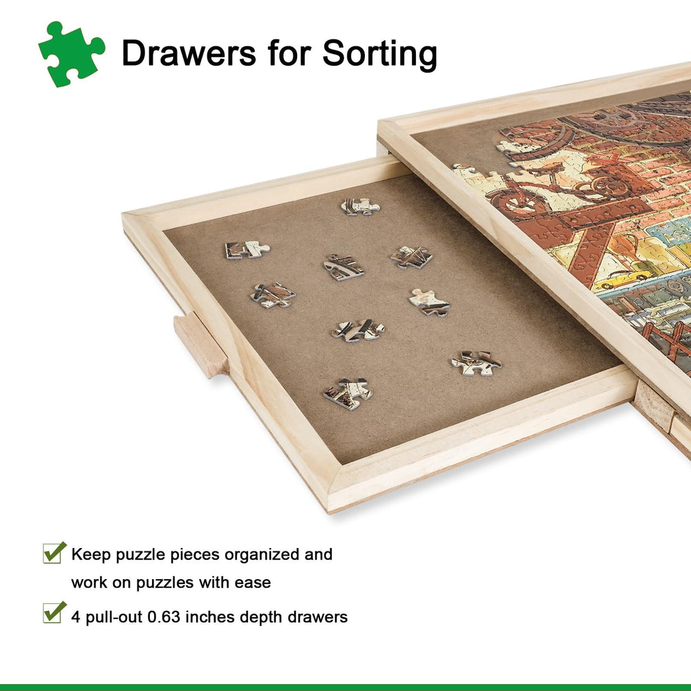 ALL4JIG Lazy Susan rotation enables smooth, accessible puzzle assembly.