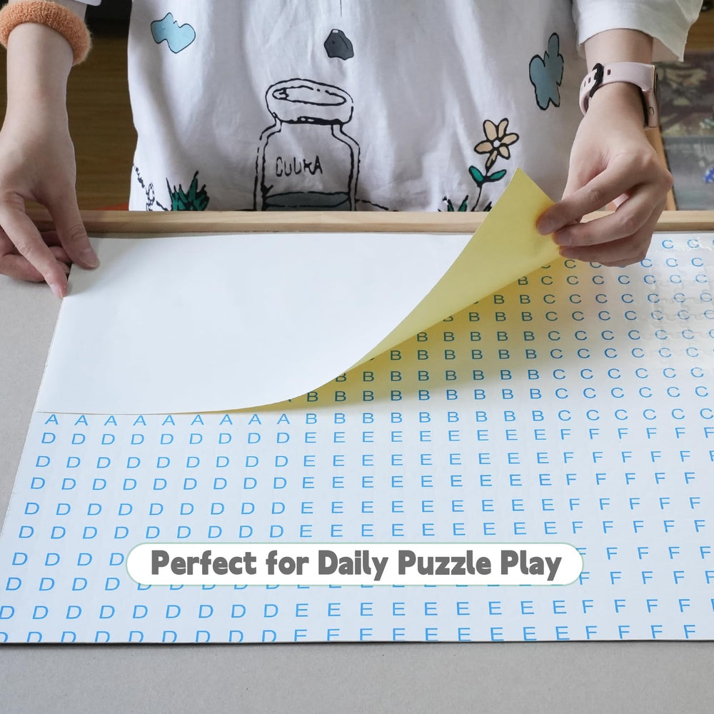 ALL4JIG peel-and-stick sheets enable quick, mess-free setup.