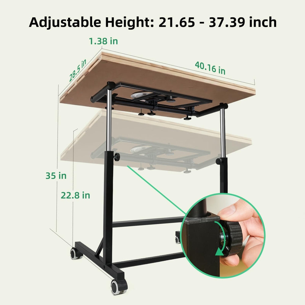 ALL4JIG puzzle table with 360° rotating board for easy access to any puzzle area