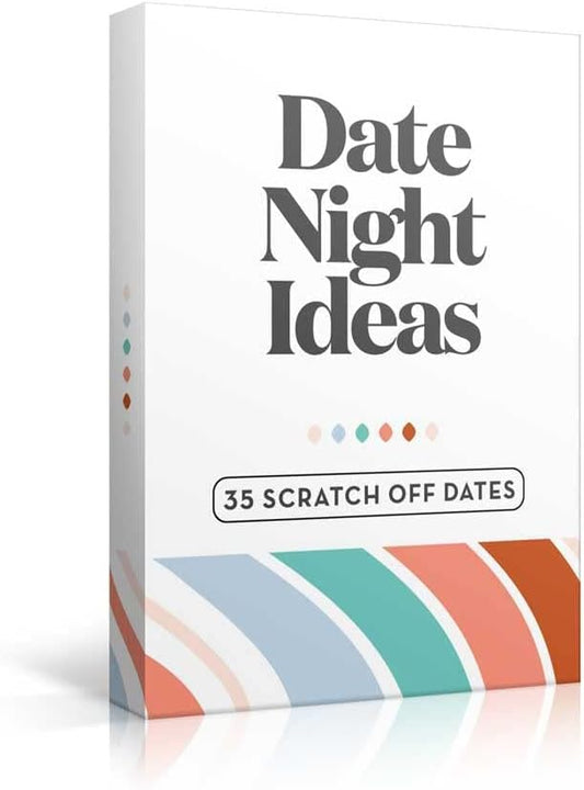 All Natural Shop romantic scratch-off date card game cover showing playful couple vibes for date night.