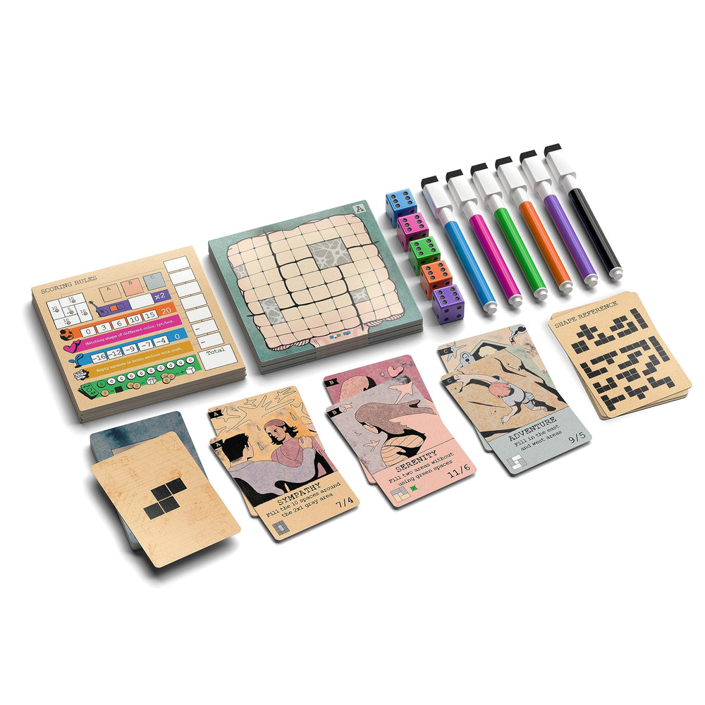 Allplay Mind Space board game polyomino pursuit cards inspire quick, tactical decisions.