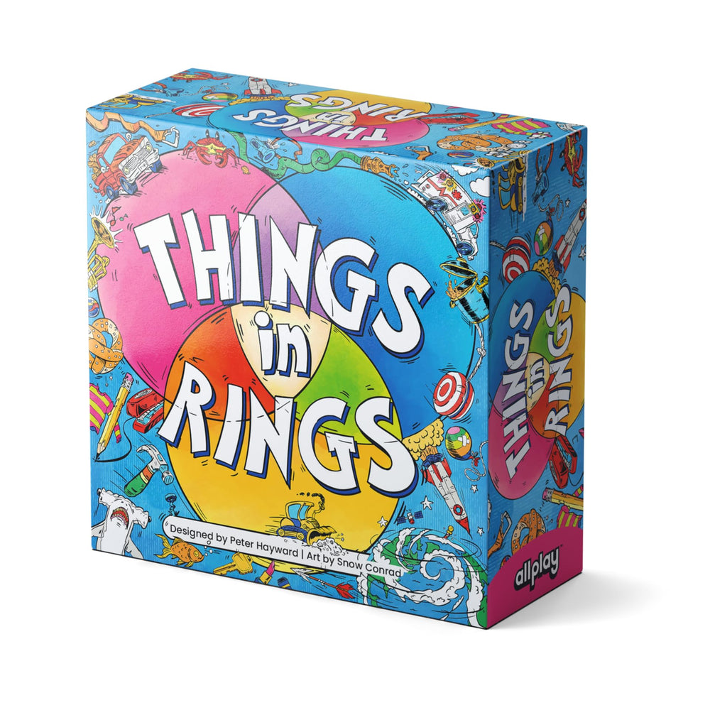 Allplay Things in Rings: compact box and cards ready for quick, social deduction play