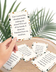 Allura & Arcia empowerment card close-up showing reflective design