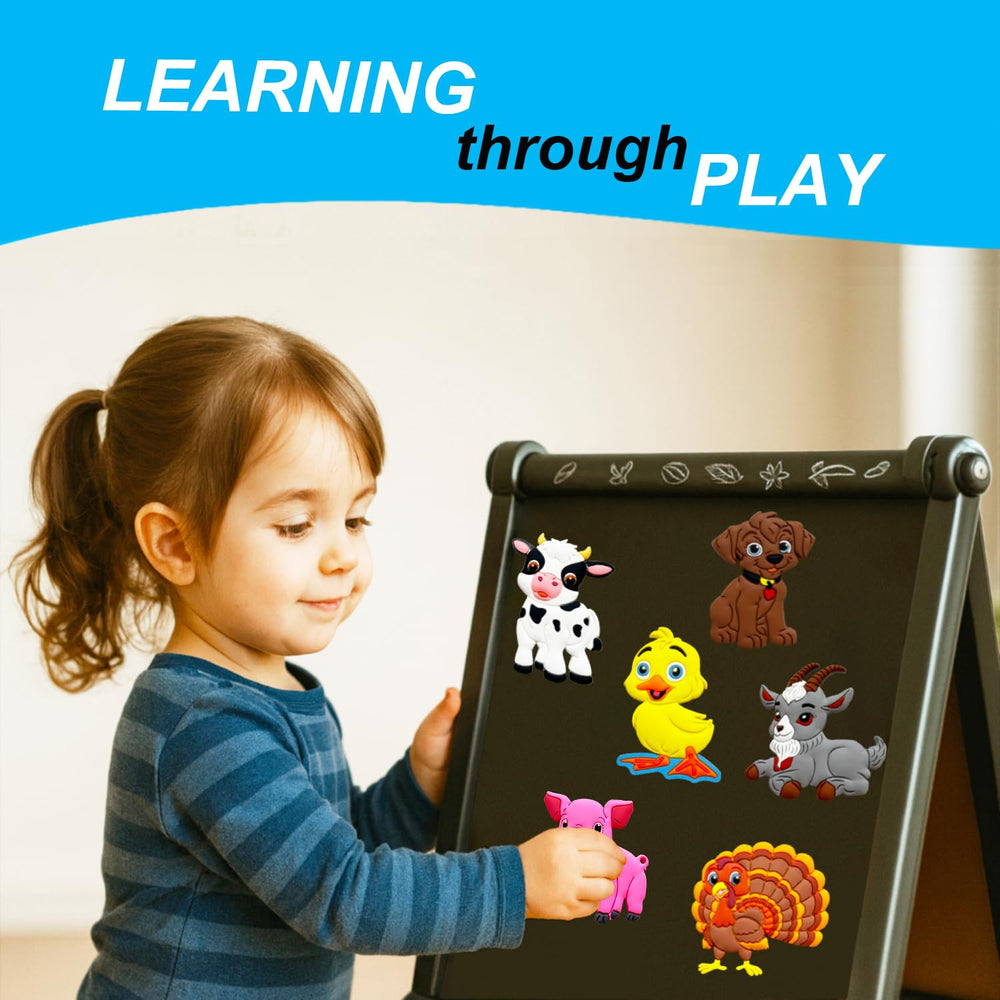 ALNETI fridge magnets cow and sheep support sensory exploration and durable hold.