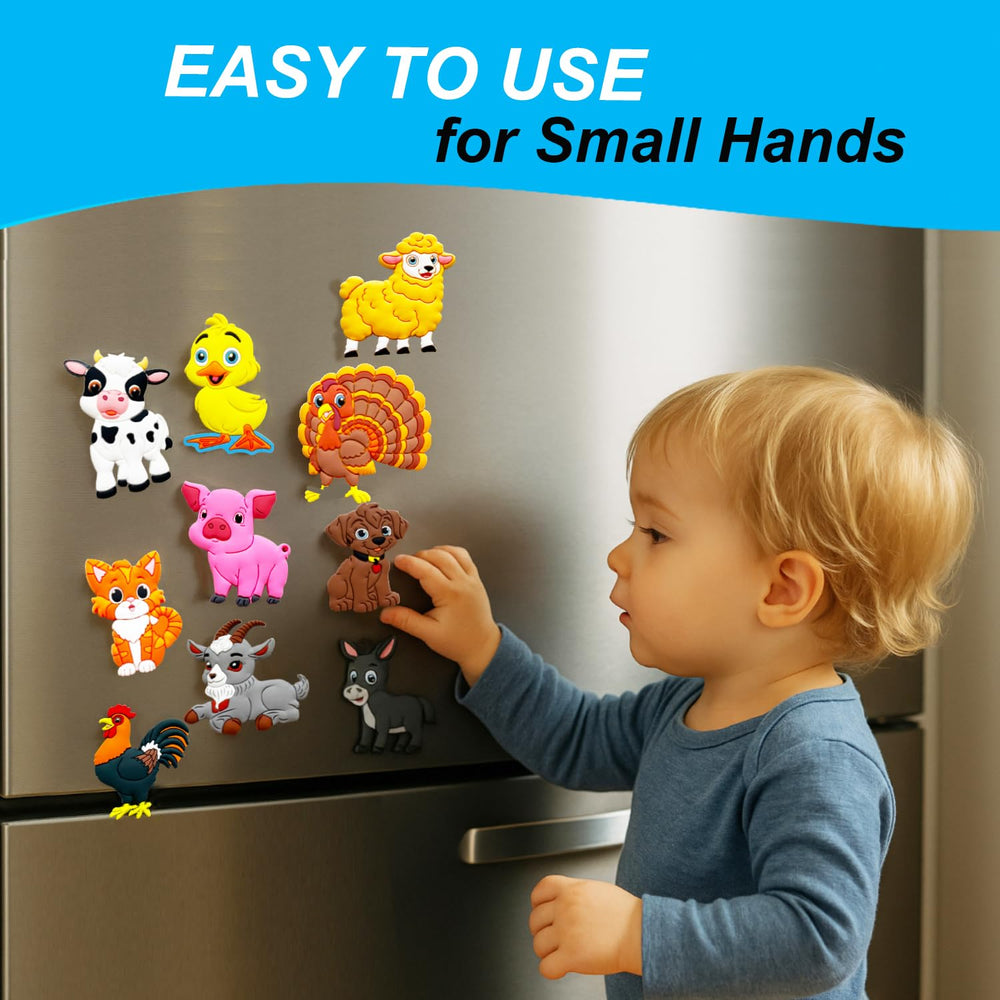 ALNETI farm magnets horse and goat strengthen fine motor skills on metal surfaces.