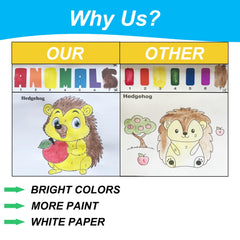 ALNETI Paint with Water Books bear artwork delivers mess-free creative play for preschoolers.