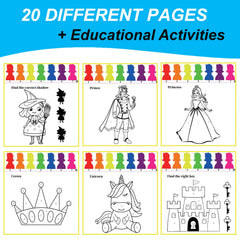 ALNETI watercolor book featuring princess unicorn, vibrant pages for imaginative play