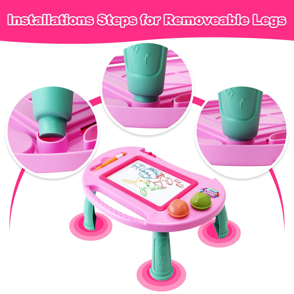 ALOTJOY easy wipe eraser lets toddlers refresh drawings quickly.