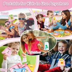 Alotwan dinosaur talking flash cards wrist strap enables easy carry on outings.